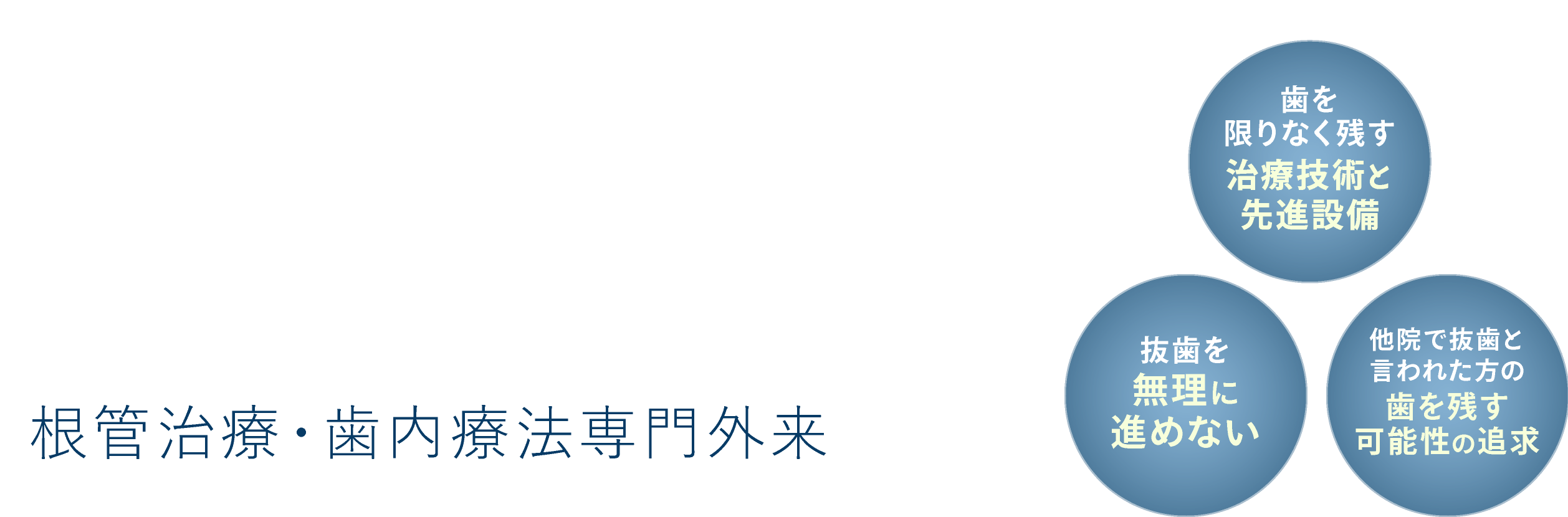 名古屋・栄で歯を限りなく残すことを追求した根管治療専門外来